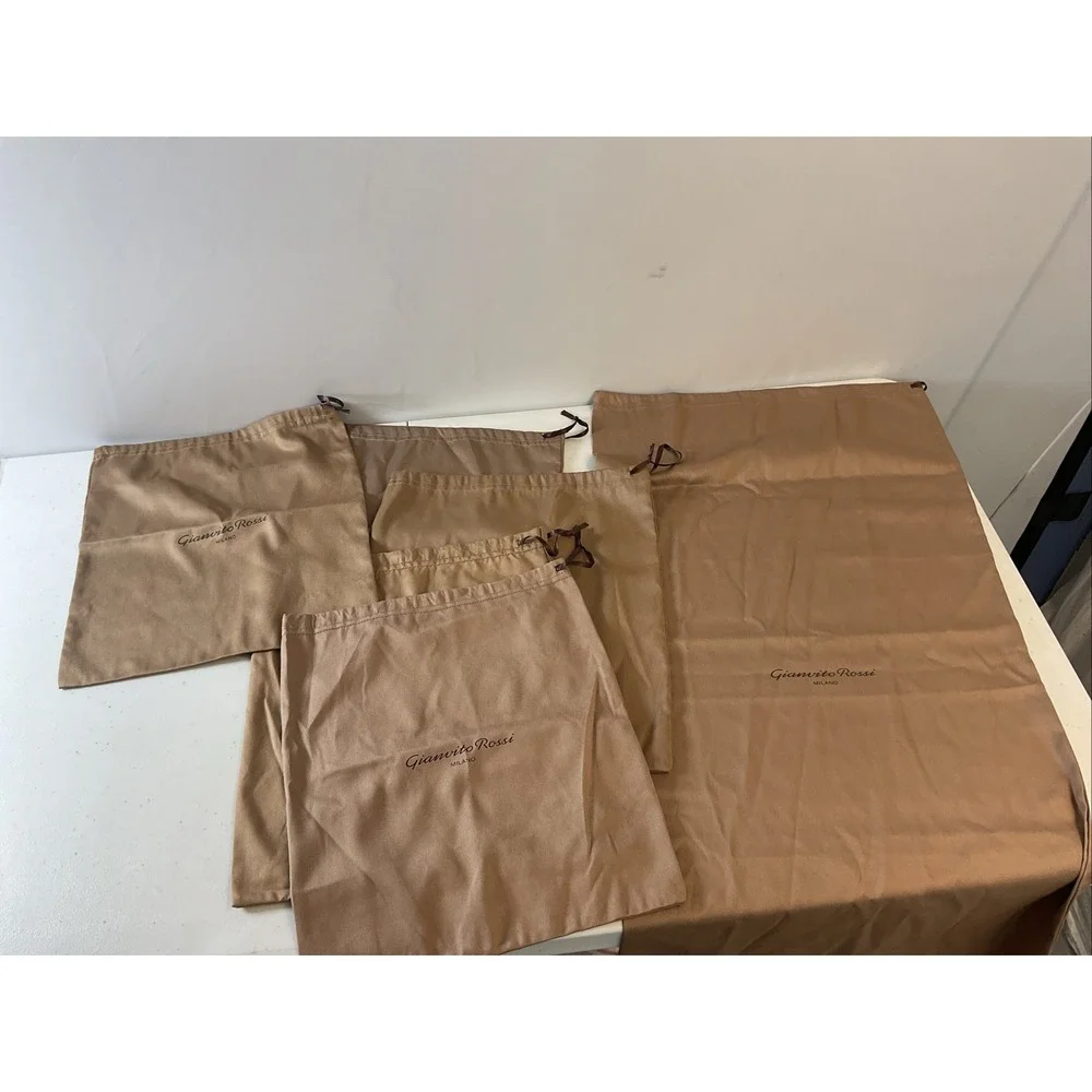 6 Authentic Gianvito Rossi Satin Shoe Dust Bag cover 1- 31